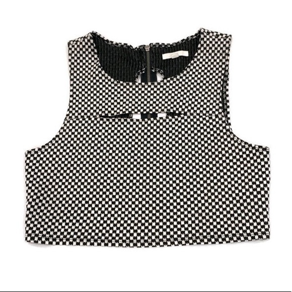 vans checkered crop top